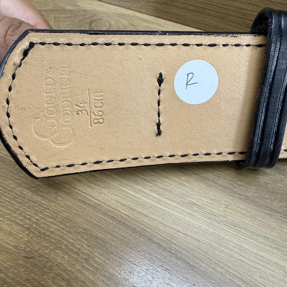 Gould Goodrich Duty Belt 34‎ Black Leather USA Made